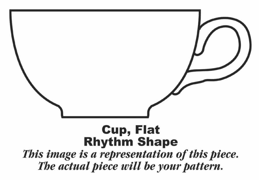 Rhythm Green (Chartreuse) Flat Cup by Homer Laughlin -1
