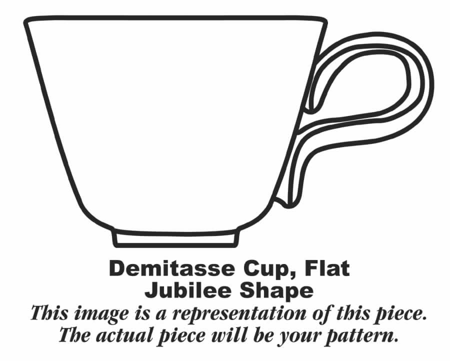 Dogwood Flat Demitasse Cup by Homer Laughlin -1