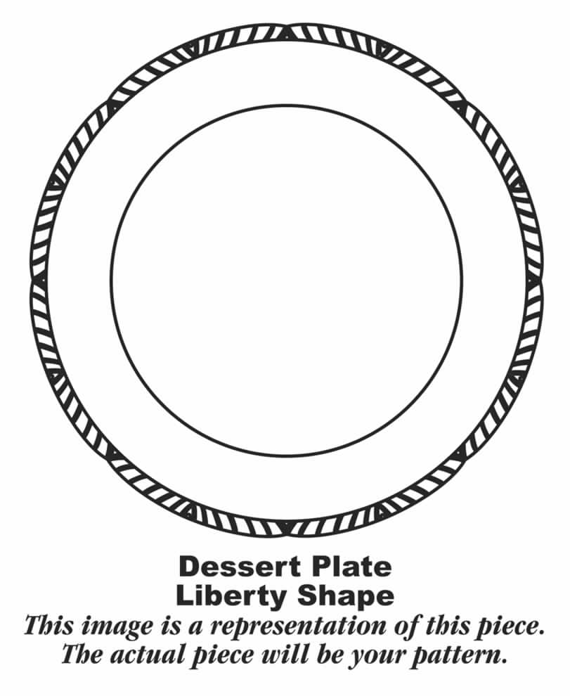 Golden Rose (Liberty Shape) Dessert/Pie Plate by Homer Laughlin -1