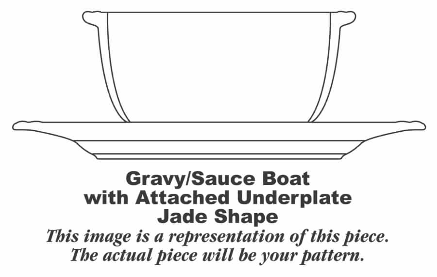 HLC541 Gravy Boat with Attached Underplate by Homer Laughlin -1