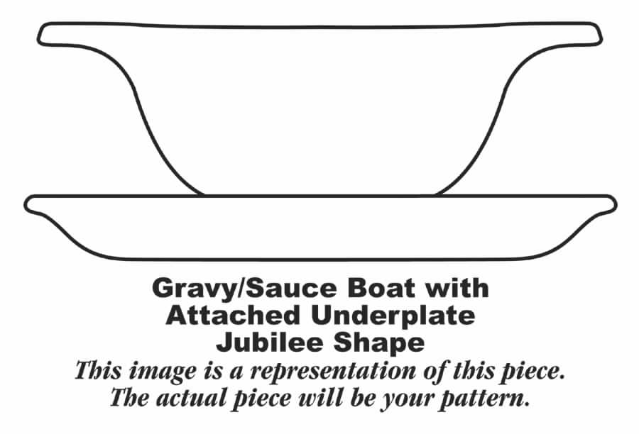 Jubilee Shell Pink Gravy Boat with Attached Underplate by Homer Laughlin -1