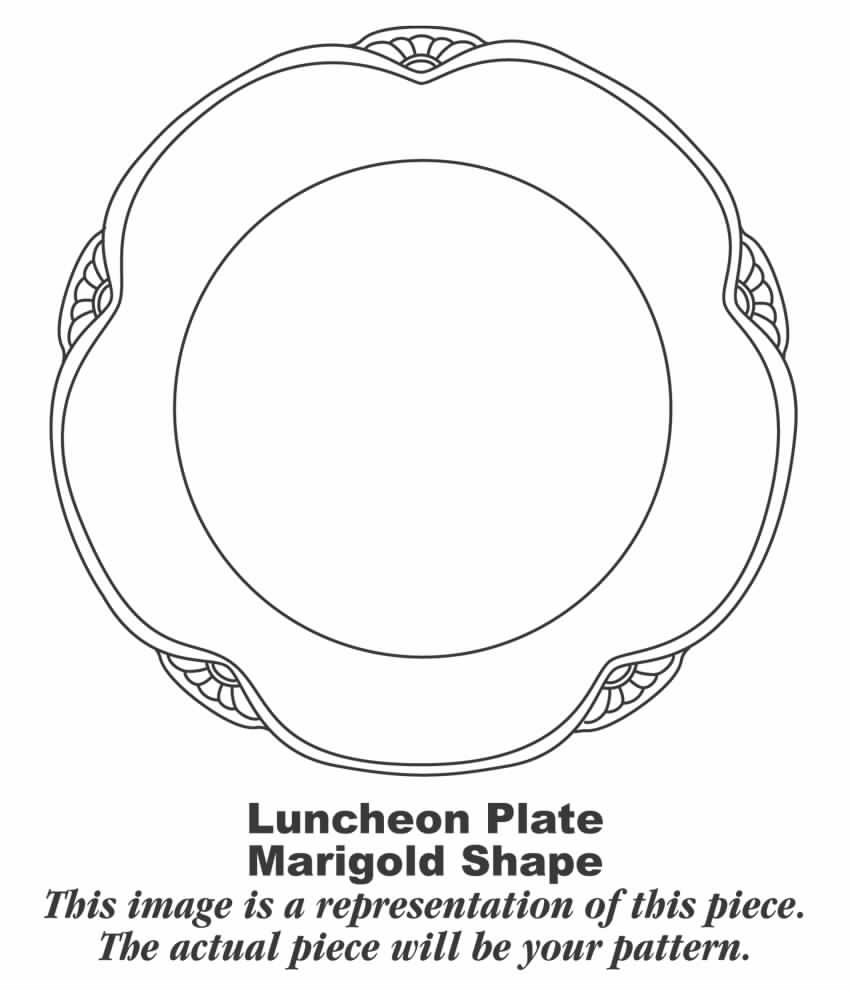 M212 (Marigold) Luncheon Plate by Homer Laughlin -1