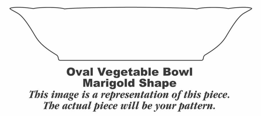 Springtime (Marigold) 10" Oval Vegetable Bowl by Homer Laughlin -1