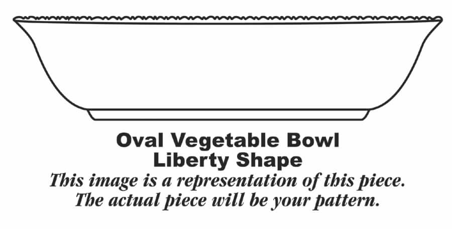 Currier & Ives 9" Oval Vegetable Bowl by Homer Laughlin -1