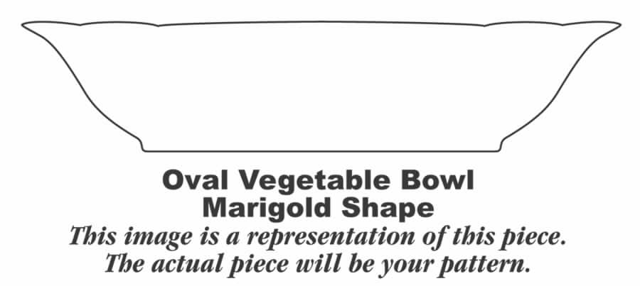 M212 (Marigold) 9" Oval Vegetable Bowl by Homer Laughlin -1