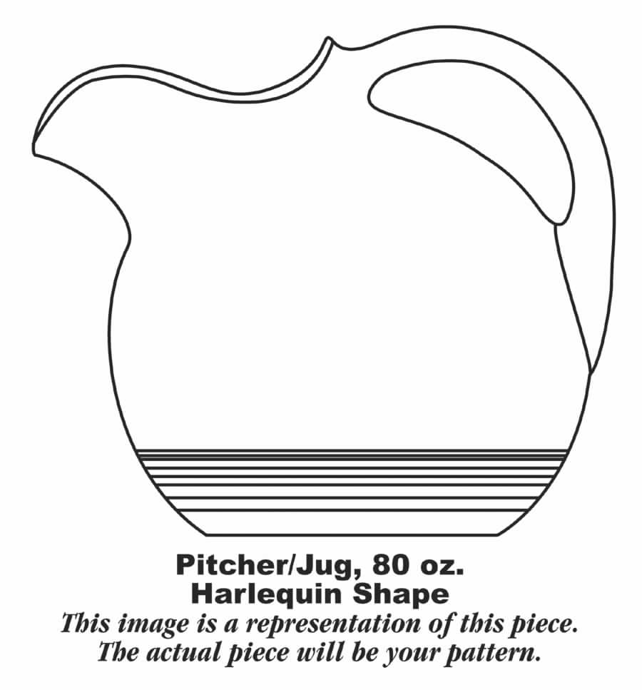 Harlequin Grey 80 Oz Pitcher by Homer Laughlin -1