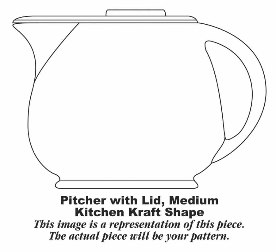 Mexicana (Kitchen Kraft, Red Band) Pitcher & Lid by Homer Laughlin -1