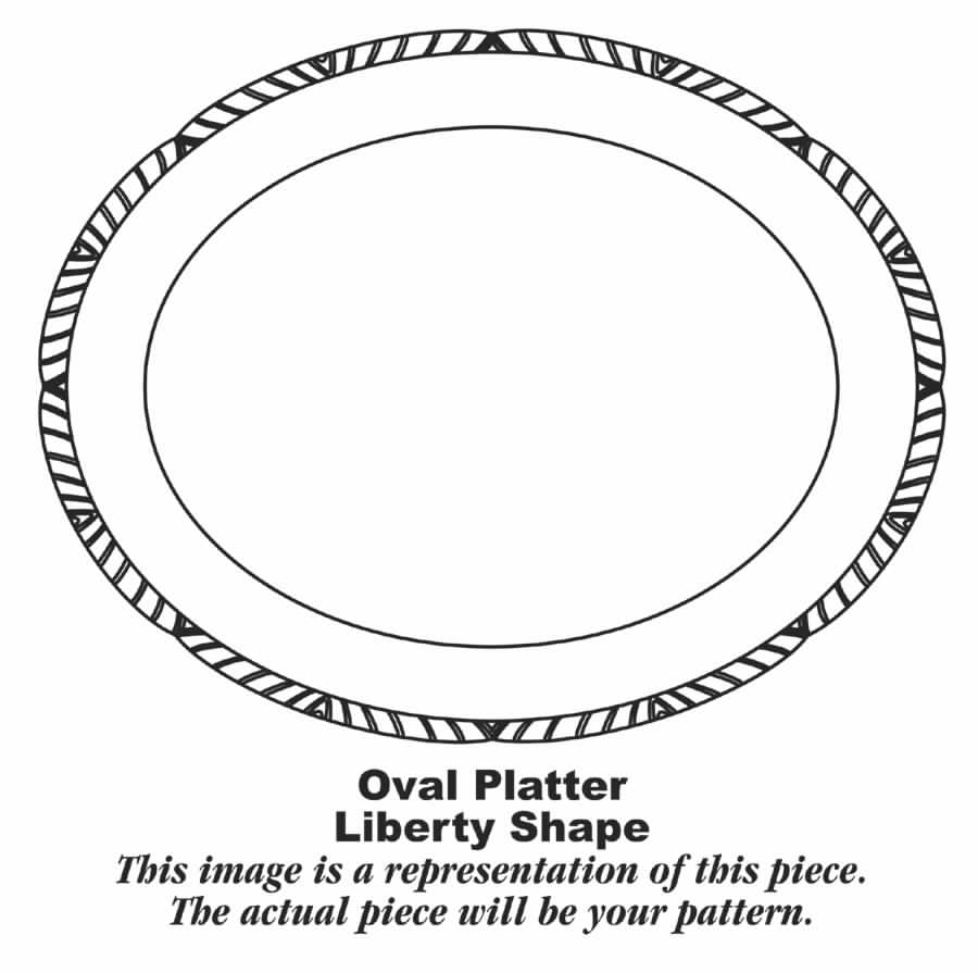 Currier & Ives 11" Oval Serving Platter by Homer Laughlin -1