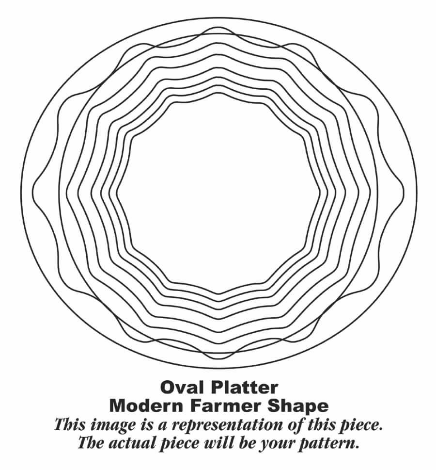 Breton 11" Oval Serving Platter by Homer Laughlin -1
