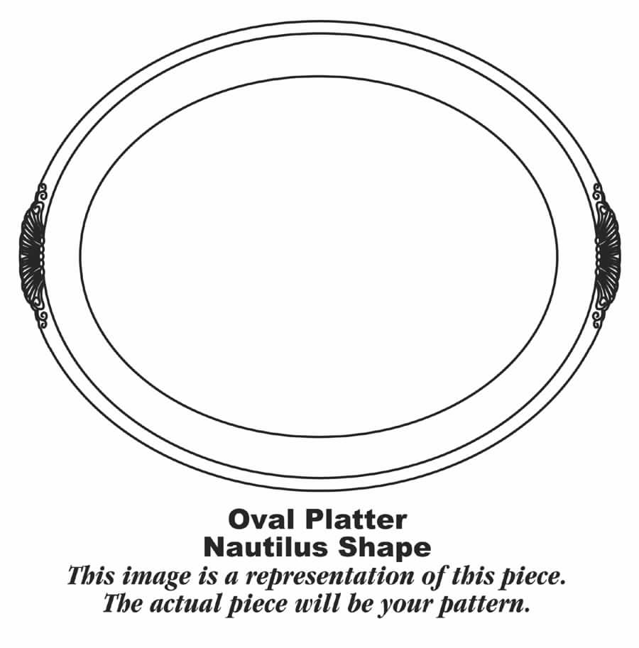 HLC907 11" Oval Serving Platter by Homer Laughlin -1