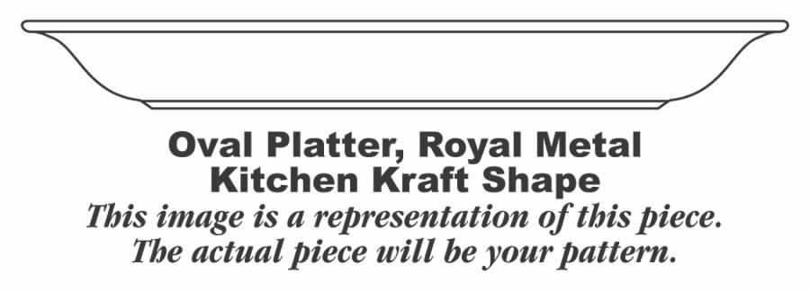 Fiesta Kitchen Kraft 13" Oval Serving Platter by Homer Laughlin -1