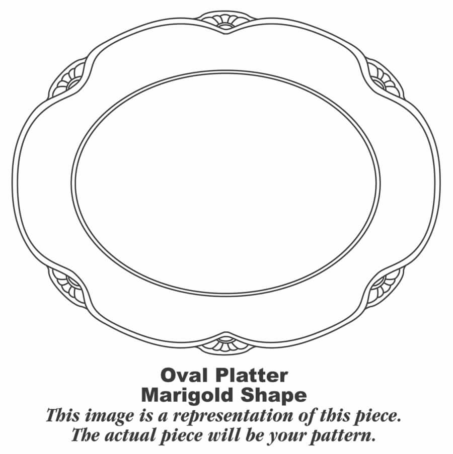 M100 13" Oval Serving Platter by Homer Laughlin -1