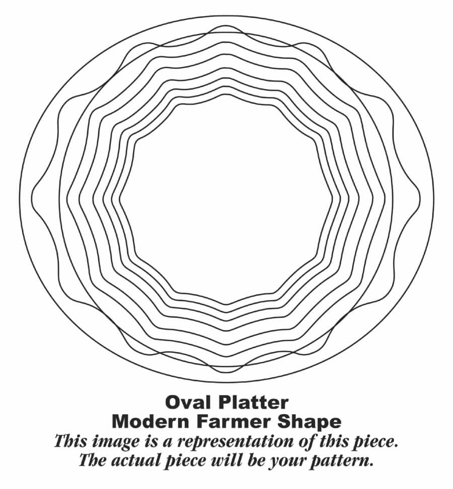 Breton 13" Oval Serving Platter by Homer Laughlin -1