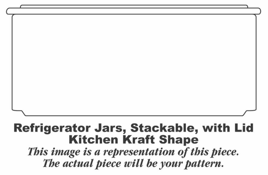 Mexicana (Kitchen Kraft, Red Band) Small Refrigerator Jar & Lid by Homer Laughlin -1