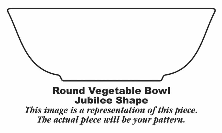 Jubilee Shell Pink 7" Round Vegetable Bowl by Homer Laughlin -1