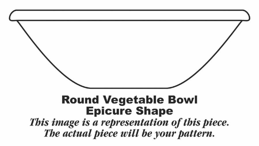 Epicure Dawn Pink 8" Round Vegetable Bowl by Homer Laughlin -1