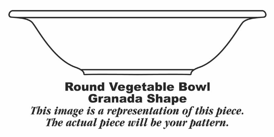 Golden Harvest 8" Round Vegetable Bowl by Homer Laughlin -1