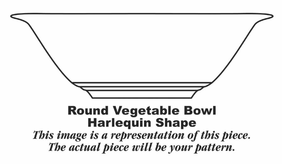 Harlequin Maroon 8" Round Vegetable Bowl by Homer Laughlin -1