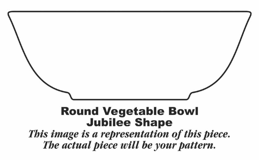 Jubilee Shell Pink 8" Round Vegetable Bowl by Homer Laughlin -1
