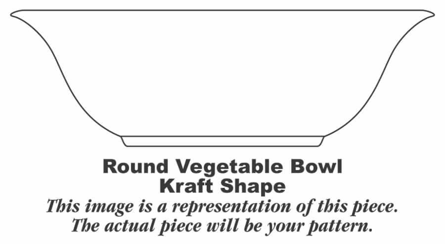 Historical America Red (Smooth) 8" Round Vegetable Bowl by Homer Laughlin -1