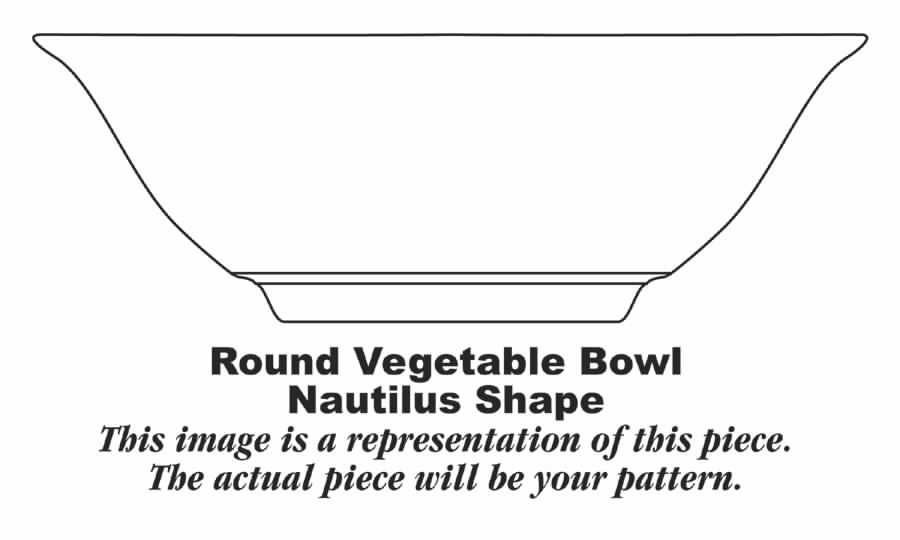 HLC625 8" Round Vegetable Bowl by Homer Laughlin -1