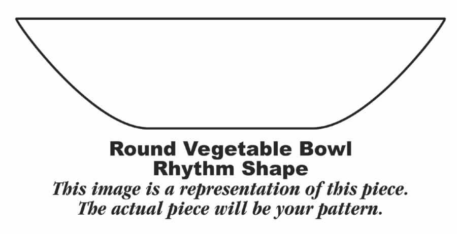 Rhythm Burgundy 8" Round Vegetable Bowl by Homer Laughlin -1