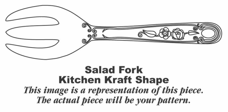 Fiesta Kitchen Kraft Salad Serving Fork, Solid Piece by Homer Laughlin -1
