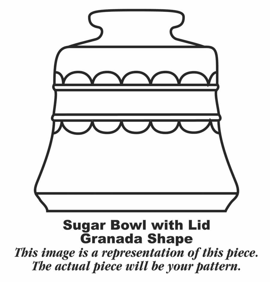 Sonesta Sugar Bowl & Lid by Homer Laughlin -1