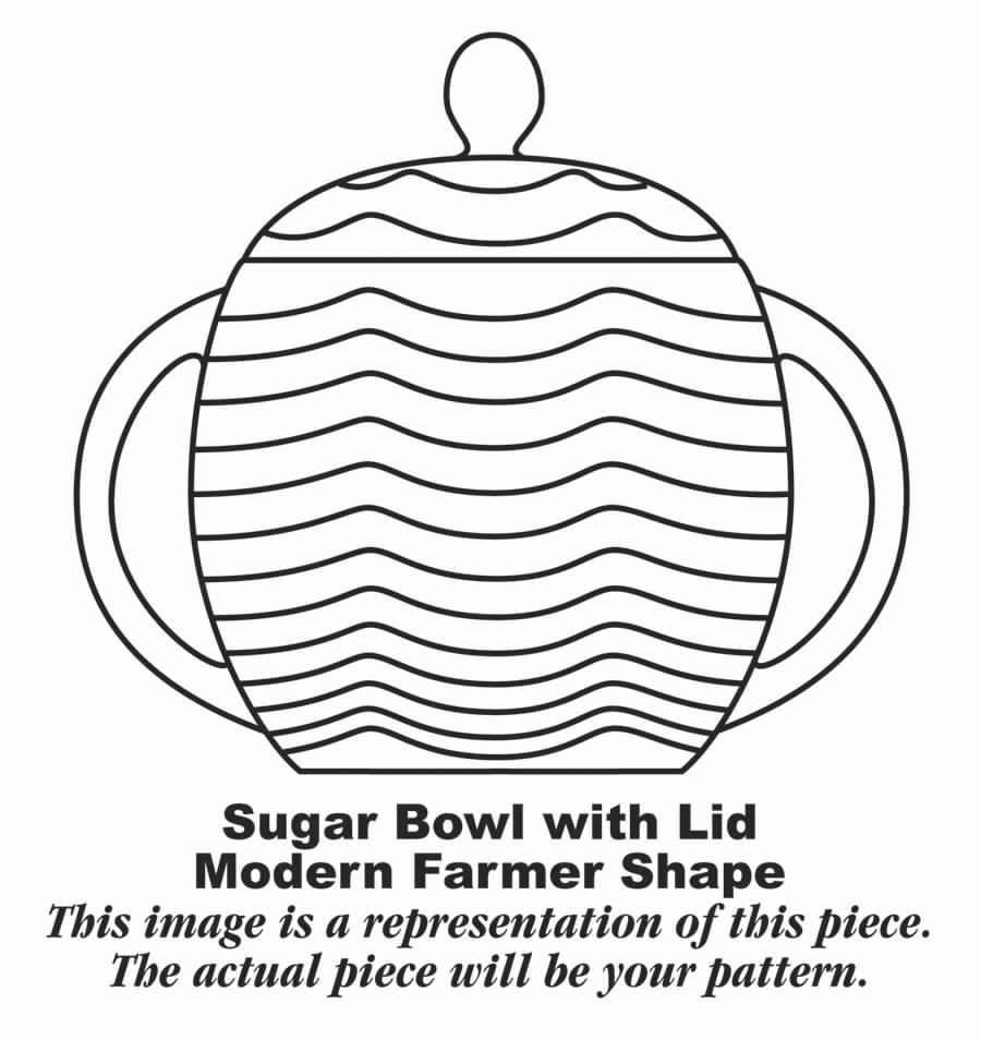 Gascon Sugar Bowl & Lid by Homer Laughlin -1