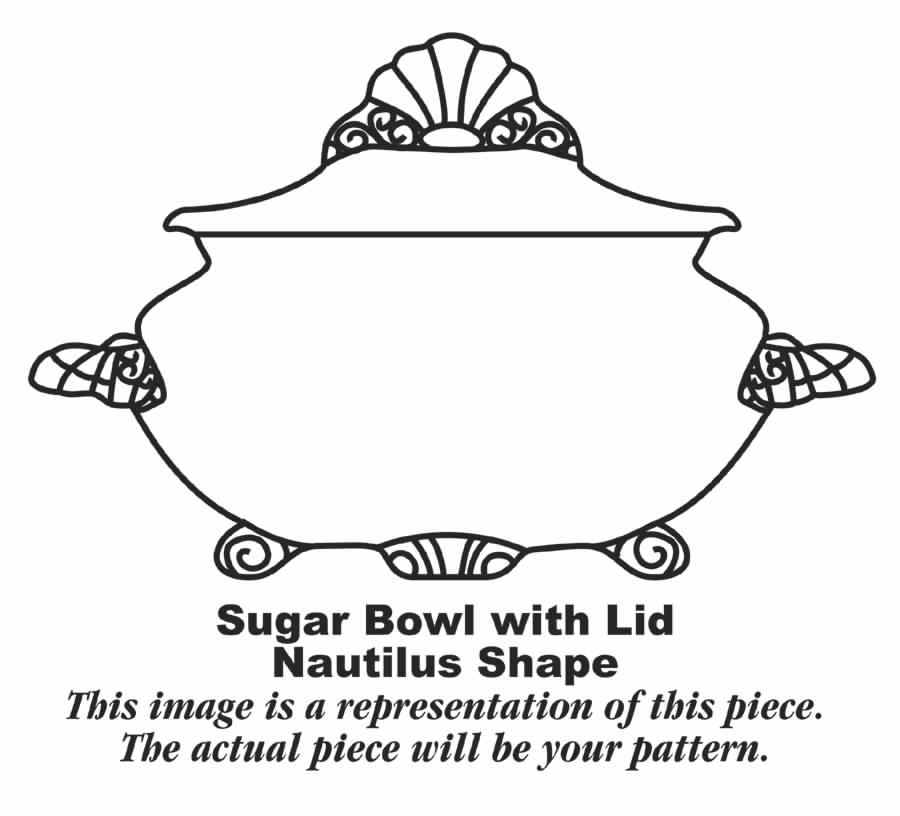 Maple Leaf Sugar Bowl & Lid by Homer Laughlin -1