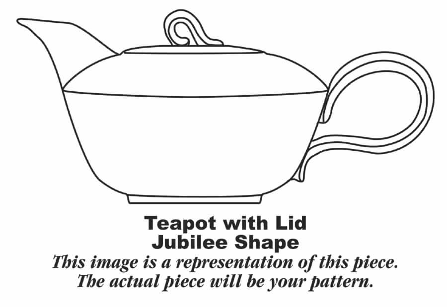 Dogwood Teapot & Lid by Homer Laughlin -1