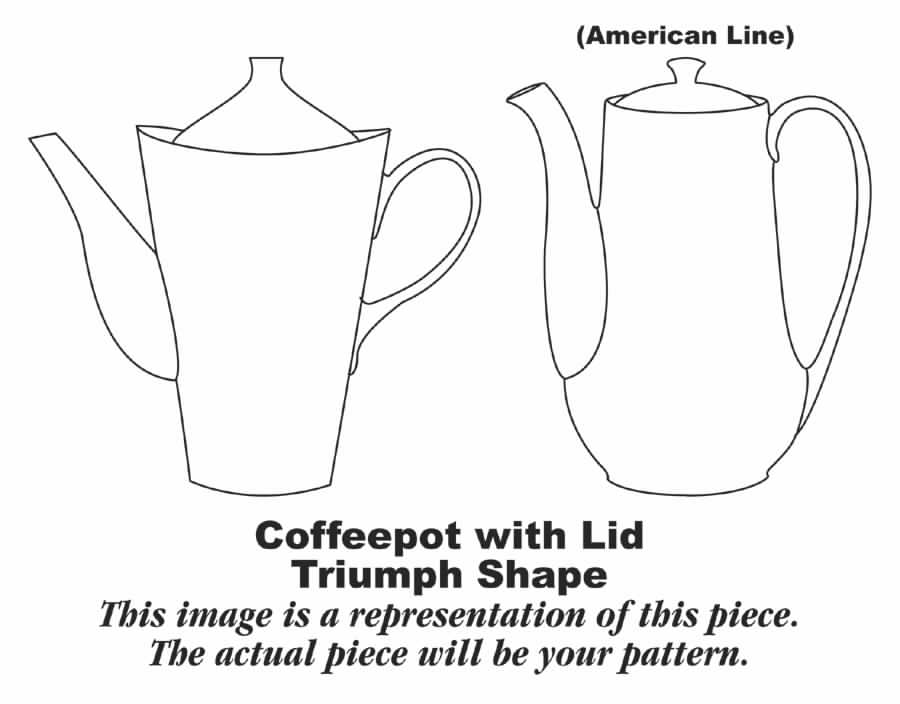 Spring Rose Coffee Pot & Lid by Homer Laughlin -1