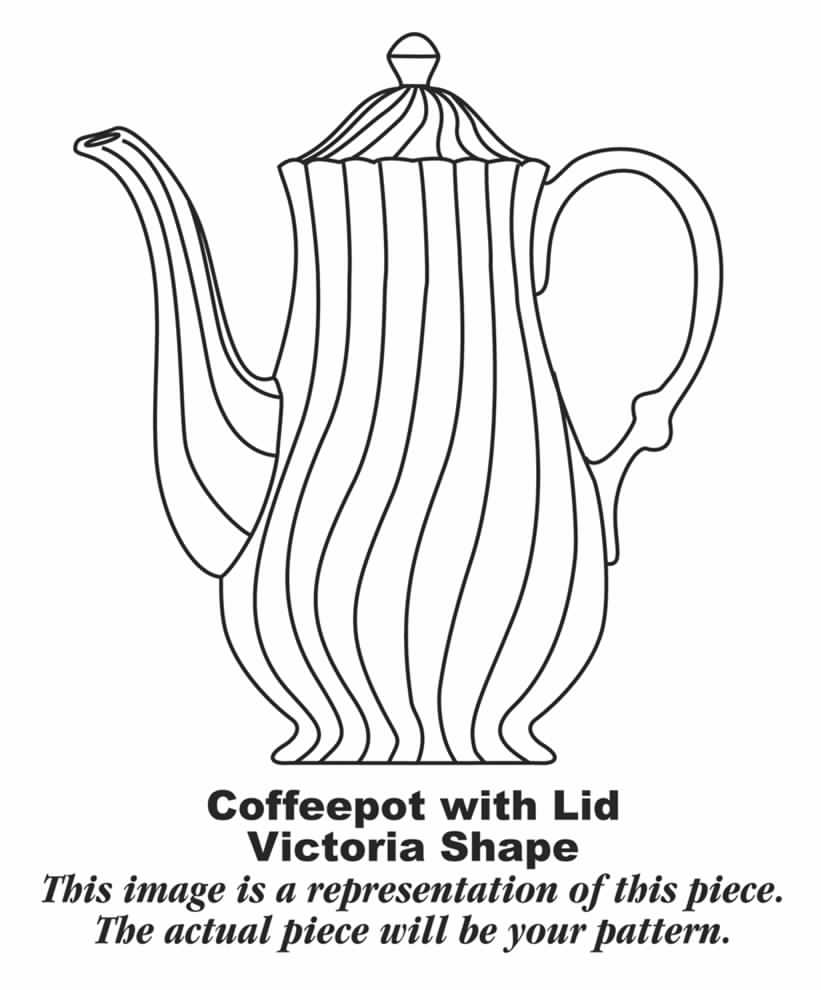 Silver Swirl Coffee Pot & Lid by Homer Laughlin -1