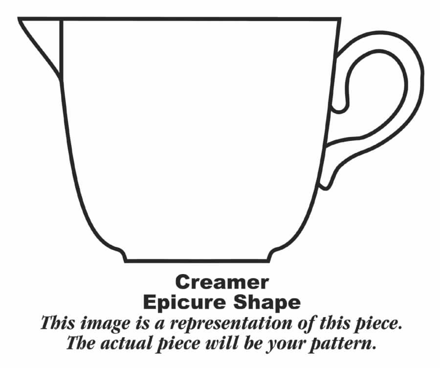 Tulip Wreath  Creamer by Homer Laughlin -1
