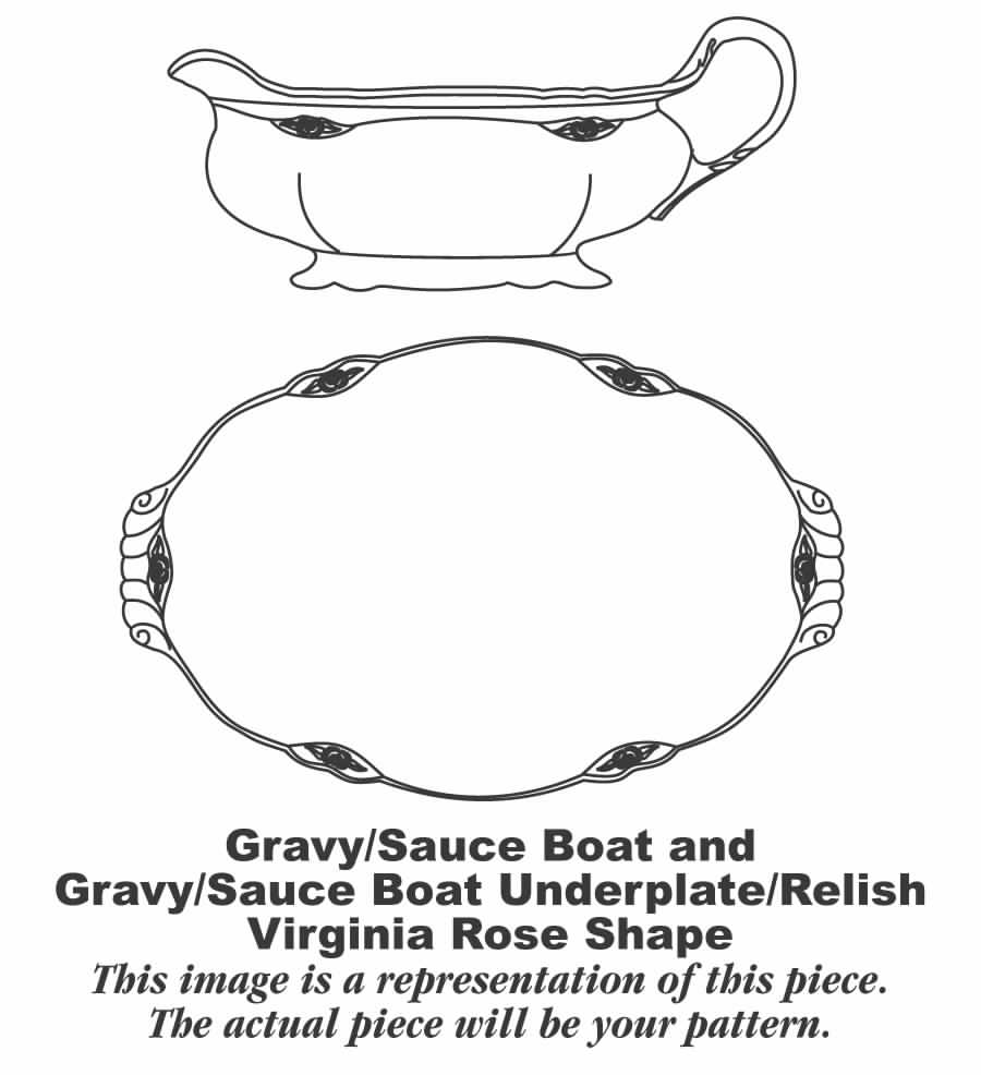 JJ59 Gravy Boat & Underplate by Homer Laughlin -1
