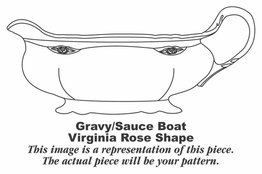 Nosegay Gravy Boat by Homer Laughlin -1
