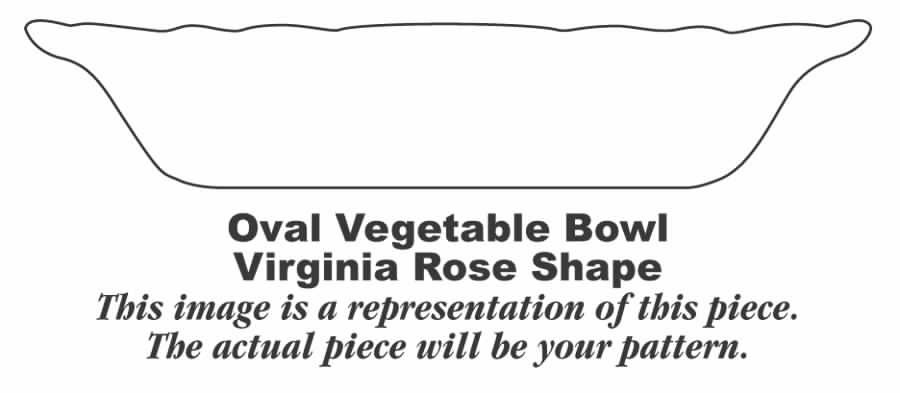 VR135 8" Oval Vegetable Bowl by Homer Laughlin -1