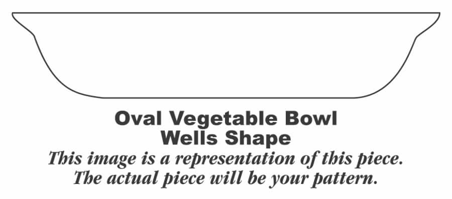 W535 8" Oval Vegetable Bowl by Homer Laughlin -1