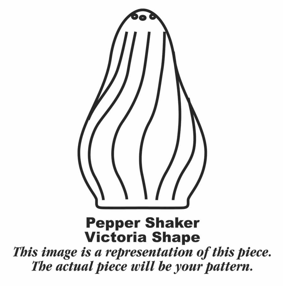 Silver Swirl Pepper Shaker by Homer Laughlin -1