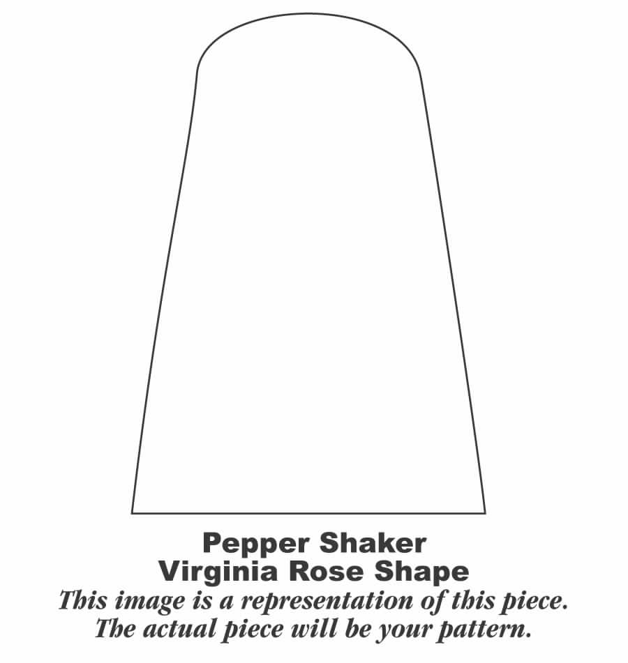 Golden Rose 2 (Virginia Rose Shape) Pepper Shaker by Homer Laughlin -1