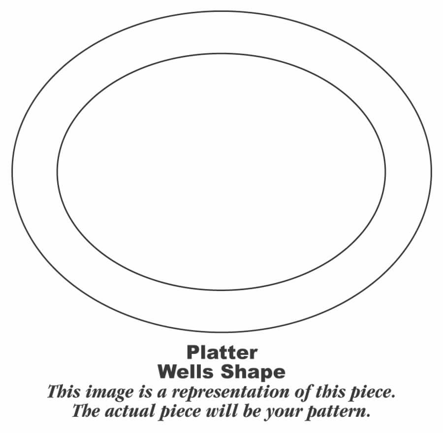 W9823 13" Oval Serving Platter by Homer Laughlin -1
