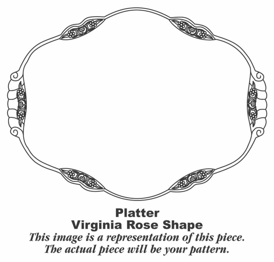VR135 15" Oval Serving Platter by Homer Laughlin -1