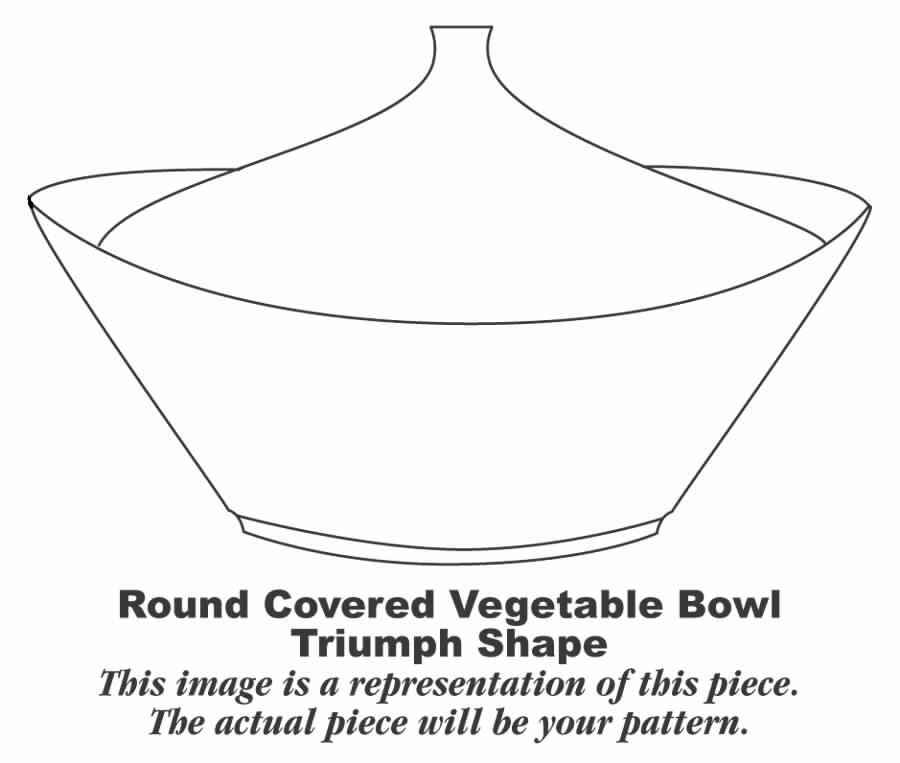 Moselle (Triumph Shape) Round Covered Vegetable by Homer Laughlin -1
