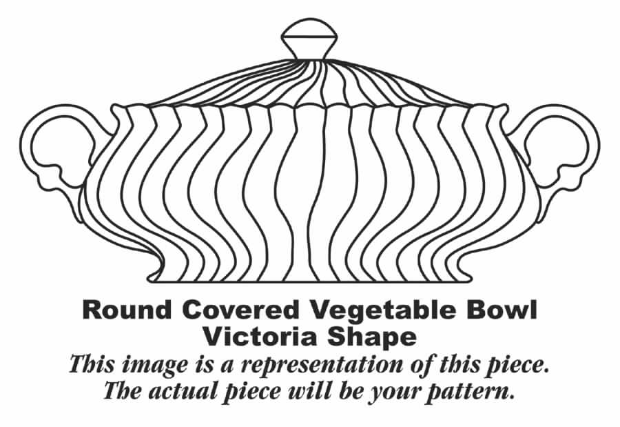 Silver Swirl Round Covered Vegetable by Homer Laughlin -1