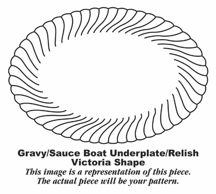 Silver Swirl Relish/Gravy Underplate by Homer Laughlin -1