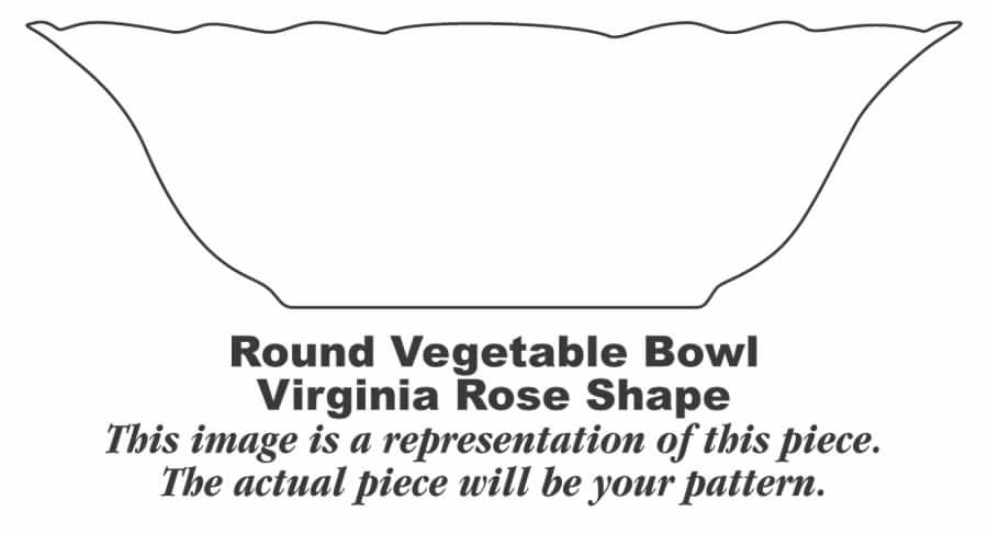 VR135 7" Round Vegetable Bowl by Homer Laughlin -1