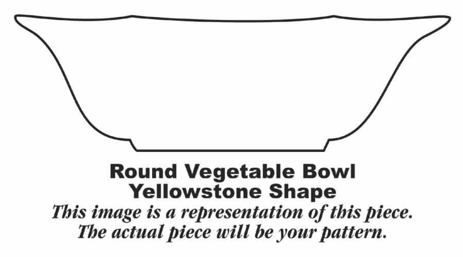 Golden Rose (Yellow Floral) 7" Round Vegetable Bowl by Homer Laughlin -1