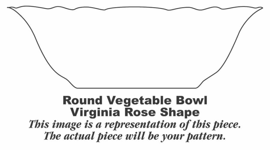 VR431 8" Round Vegetable Bowl by Homer Laughlin -1