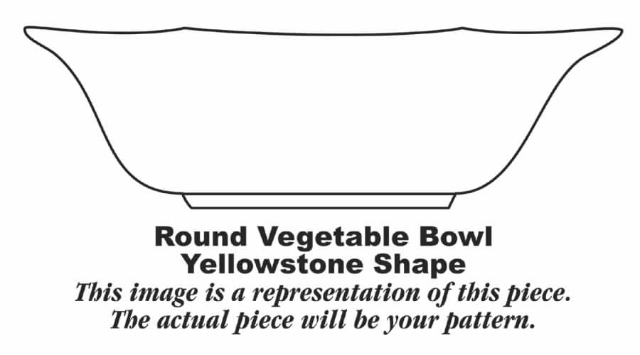 W127-30 8" Round Vegetable Bowl by Homer Laughlin -1