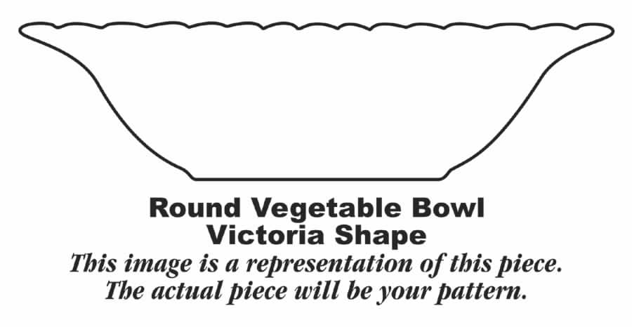 Rambling Rose 9" Round Vegetable Bowl by Homer Laughlin -1